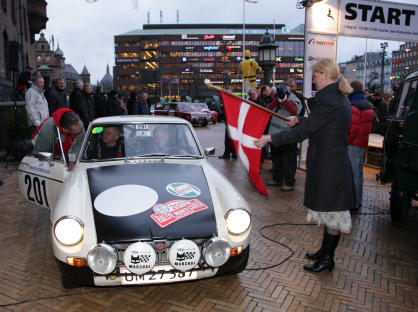 Team Vantage på startrampen, hvor de blev sendt afsted af kulturborgmester Pia Allerslev.